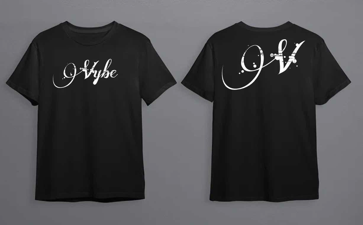 VYBE black short sleeve T-shirt